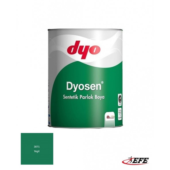 DYO Dyosen 0,75 Lt Yeşil 3071 Sentetik Parlak Boya