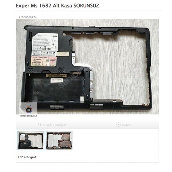 Exper Ms 1682 Alt Kasa SORUNSUZ
