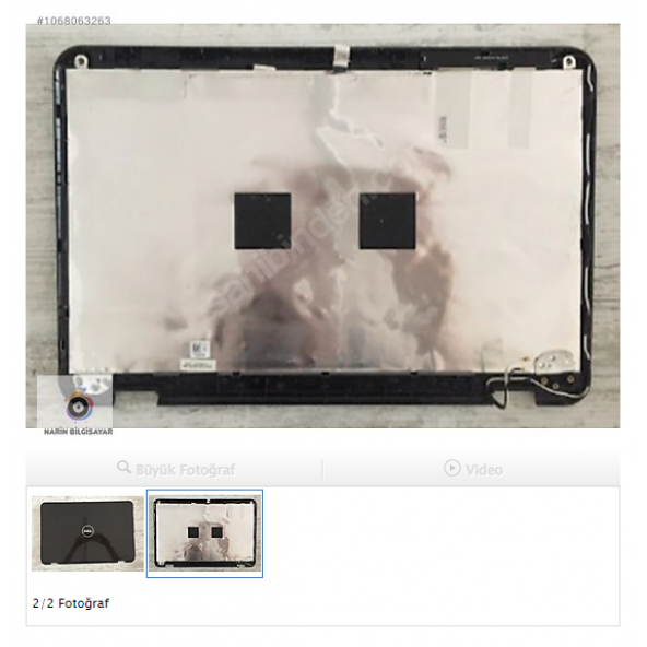 Dell inspiron N5010 Lcd Cover Ekran Arka Kapak - 2