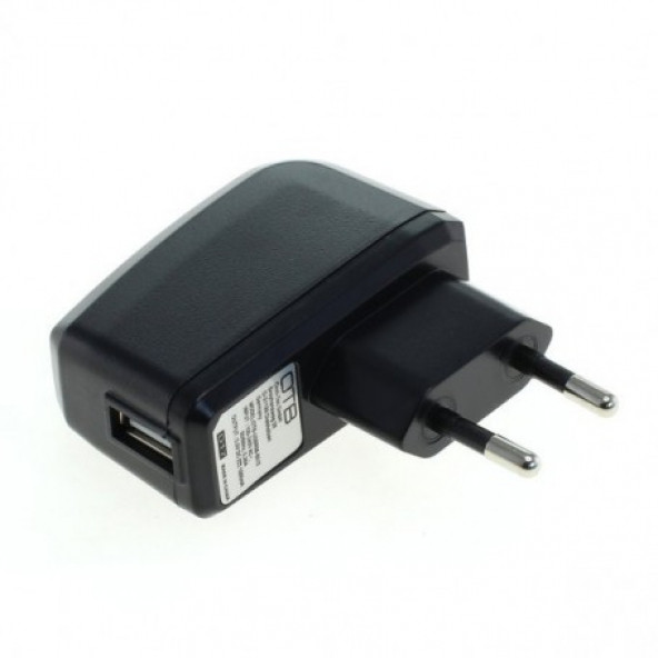 USB güç kaynağı siyah - şarj cihazı - priz adaptörü - fiş 5V-1 A üniversal - akıllı telefon 1 adet - 1