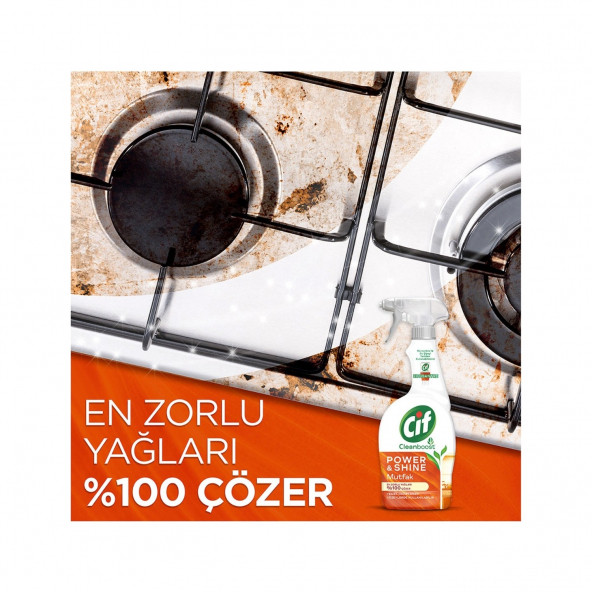 Cif Sprey Power Shıne Mutfak 750 Ml x 4 Adet - Resim 4