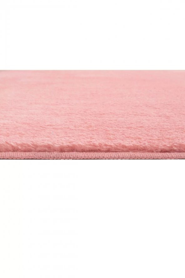 Orkide Home Modern Dekoratif Halı Jel Kaymaz Taban Peluş Puffy Desenli Pembe Sekizgen Halı  PEMBE 80 x 80 - 5