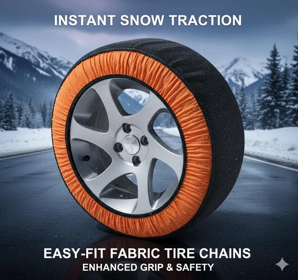 Space Kaydırmaz Oto Kar Çorabı Güvenli ve Pratik ZICO08 - Resim 5