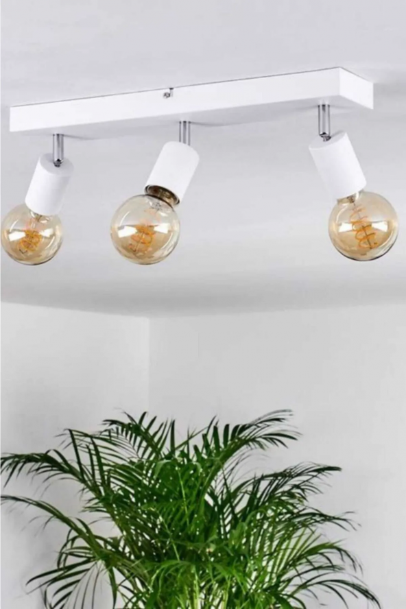 LİMAX 3LÜ SPOT IŞIK - Beyaz - Beyaz  - Oturma Odası - Salon - Mutfak - Ofis - Mutfak - Hol ürün görseli