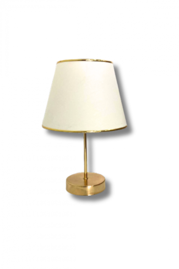 MALTAA PREMİUM TEKLİ ABAJUR - Beyaz - Gold - Oturma Odası - Salon - Mutfak - Ofis - Mutfak - Hol ürün görseli