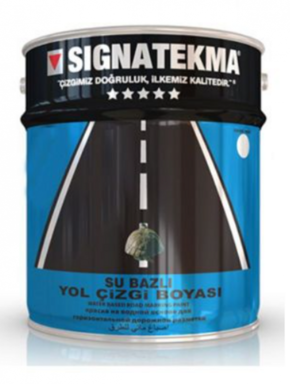Signatekma - Hydral Su Bazlı Yol Çizgi Boyası (KIRMIZI)