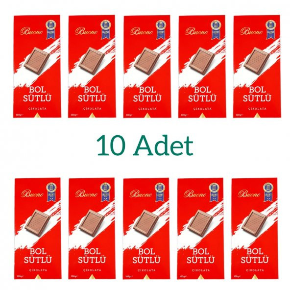 BUONO BOL SÜTLÜ ÇİKOLATA 100 GR 10 LU PAKET - 1