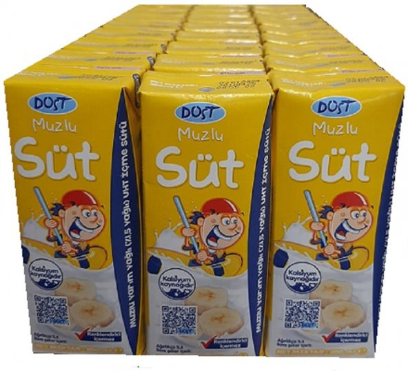 DOST SÜT MUZLU 200 ML 27 Lİ PAKET - 1