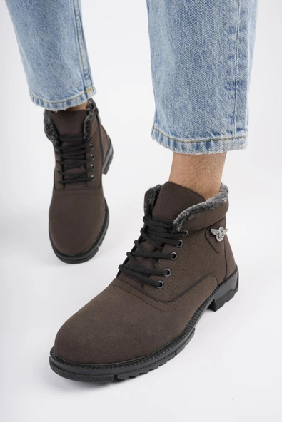 Muggo CANYON Garantili Bağcıklı Fermuarlı İçi Kürklü Erkek Kışlık Bot - 4