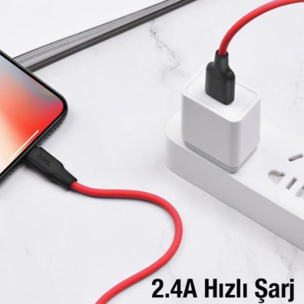 Coofbe Hc Seri 1Mt 20W USB to Lightning Şarj Kablosu Veri Kablosu Hızlı Şarj ve Data Kablosu Kopmaz - 4