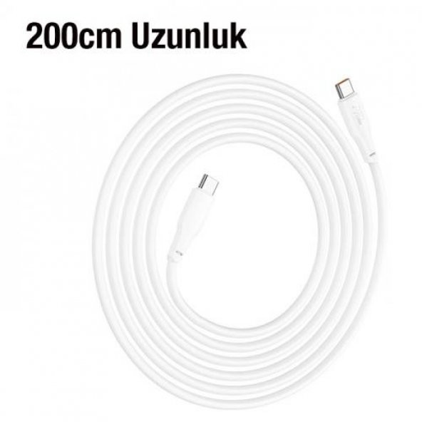 Coofbe Hc Seri Super Şarj 2Mt 60W Type-C Şarj  Huawei Samsung Macbook Şarj İphone 15 15 Pro Max Şarj - 4