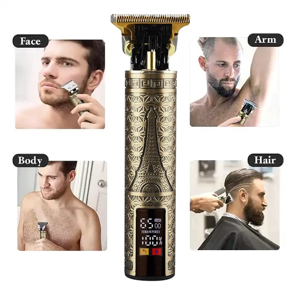 Şarjlı Tıraş Makinesi Saç Sakal Lazer Epilasyon Öncesi Kol Bacak Yanak Koltuk Altı Vücut 1200mAH - 4