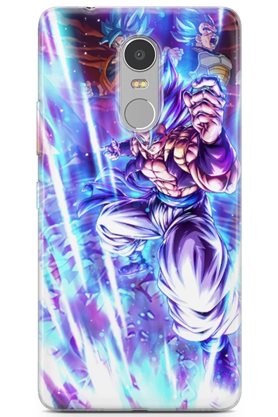 Lenovo K6 Note Uyumlu Kılıf Supers 17 Dragon Gogeta Anime Yumuşak Kılıf Mavi