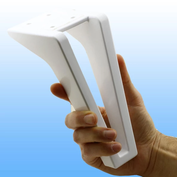 Penta 6'lı Set Mobilya Tv Ünitesi Konsol Koltuk Kanepe Destek Ayağı 18 Cm Beyaz Ayakları M8 Civatalı - Resim 7