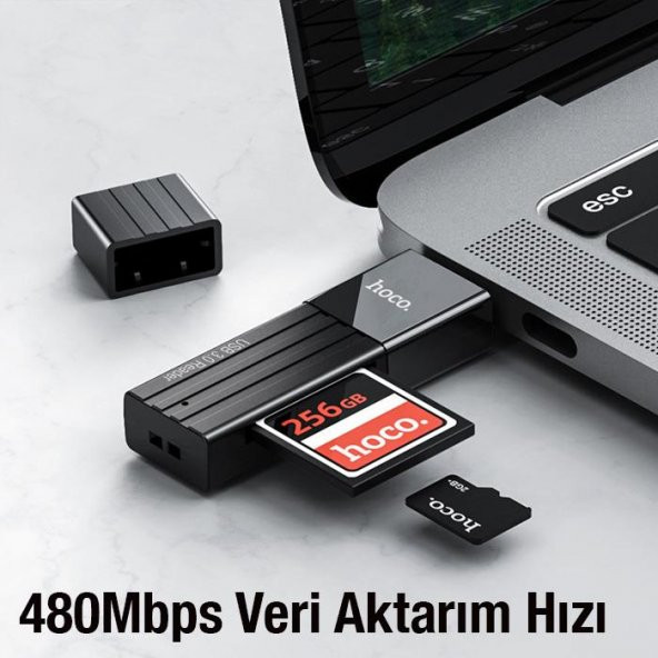 Polham HC Series USB To SD-Micro SD Hafıza Kart Okuyucu Adaptör, USB 2.0 Card reader - 3