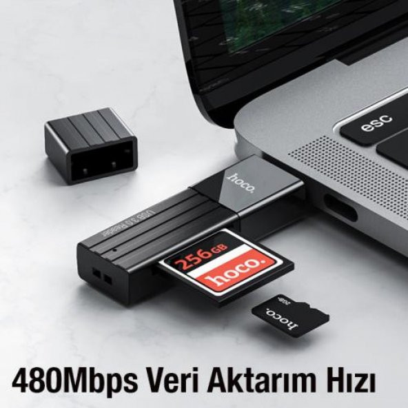 Coofbe Hc Seri 2in1 Usb To Hafıza Kart Okuyucu Çevirici Usb To SD Tf Çevirici 480Mbps Veri Aktarım - 5