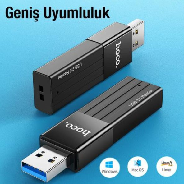 Coofbe Hc Seri 2in1 Usb To Hafıza Kart Okuyucu Çevirici Usb To SD Tf Çevirici 480Mbps Veri Aktarım - 6