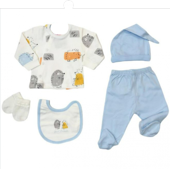 Aziz Bebe 5330 Beşli Hastane Çıkışı 5li Bebek Set