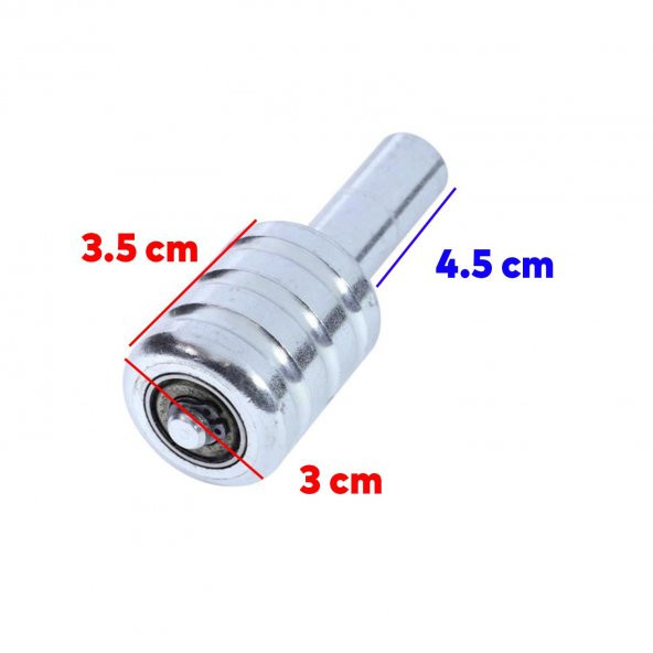 Sürgülü Sürmeli Demir Kapı Dış Bahçe Kapısı PVC Denge Bilyası Tekerleği Makara Metal Klavuz Aparatı - 2