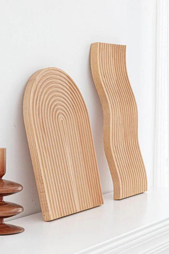 Bohem Dikdörtgen Bambu Kahve ve Dekoratif Sunum Tepsisi 32 cm - 2