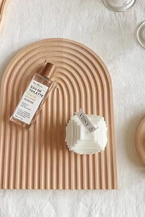 Bohem Oval Bambu Kahve ve Dekoratif Sunum Tepsisi 32 cm - 4