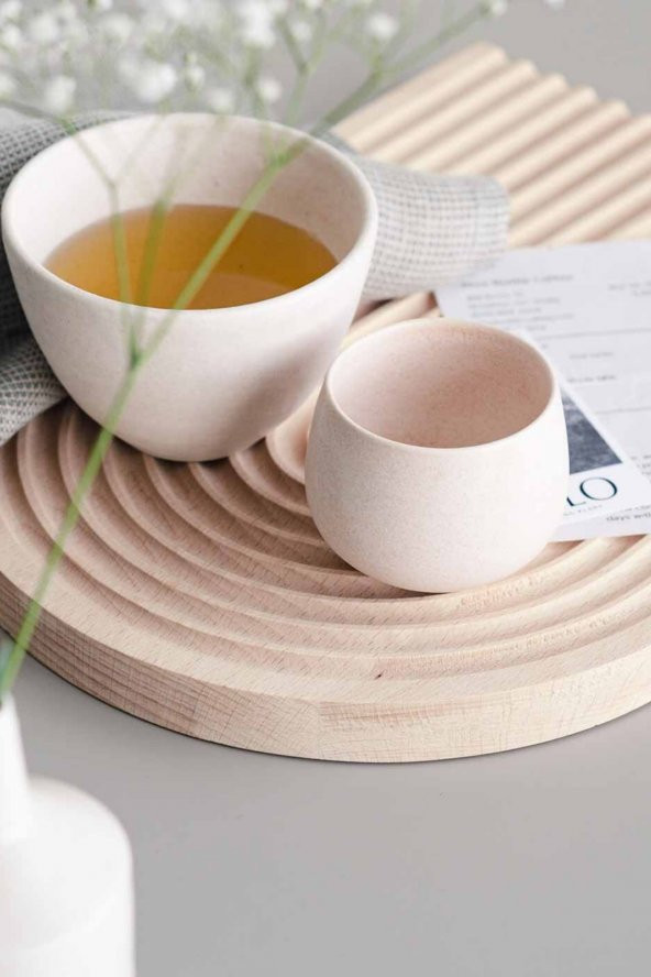 Bohem Oval Bambu Kahve ve Dekoratif Sunum Tepsisi 32 cm - 5