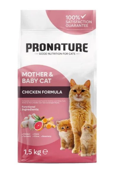 Mother & Baby Tavuk Etli Kuru Kedi Maması 1,5 Kg