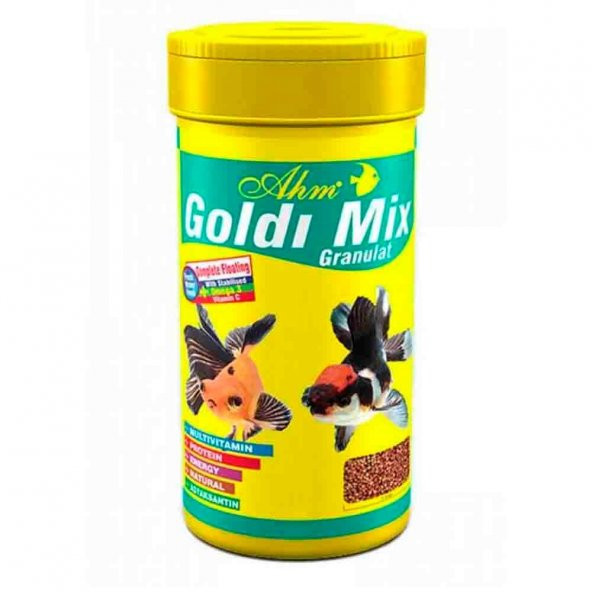 Ahm Goldi Mix Granulat Balık Yemi 100 ml