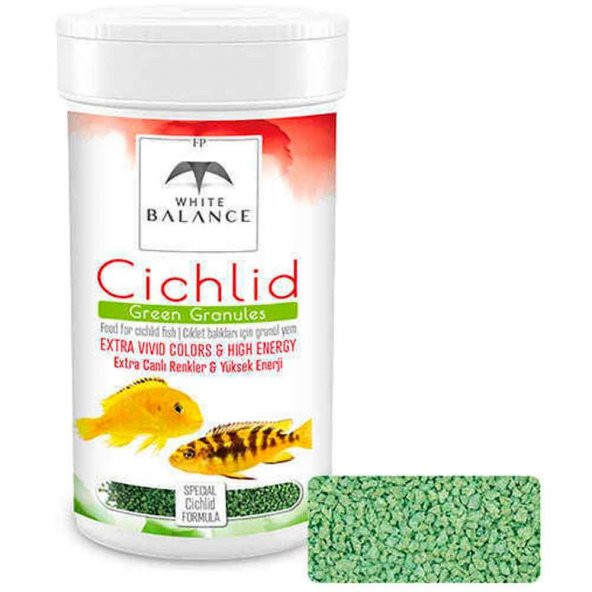 ​White Balance Cichlid Green Granules 100 ml