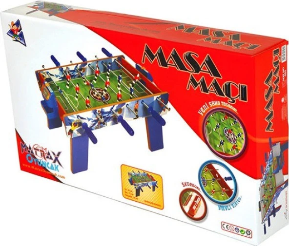 Matrax Oyuncak Ahşap Masa Maçı Oyunu Orta Boy (AYAKLI) 4042