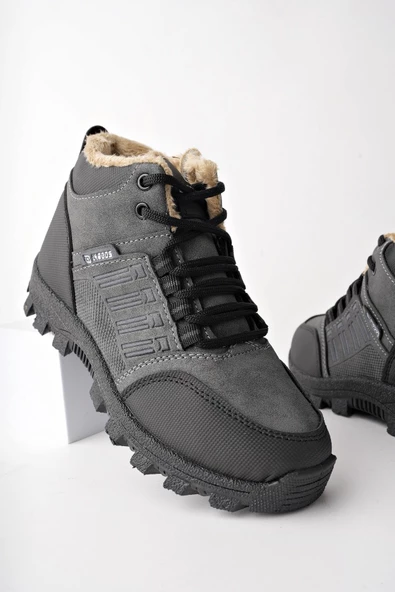 Muggo JOHANNA Garantili Bağcıklı İçi Kürklü Fermuarlı Unisex Outdoor Kışlık Bot - 5