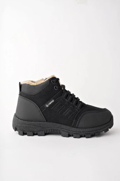 Muggo JOHANNA Garantili Bağcıklı İçi Kürklü Fermuarlı Unisex Outdoor Kışlık Bot - 9