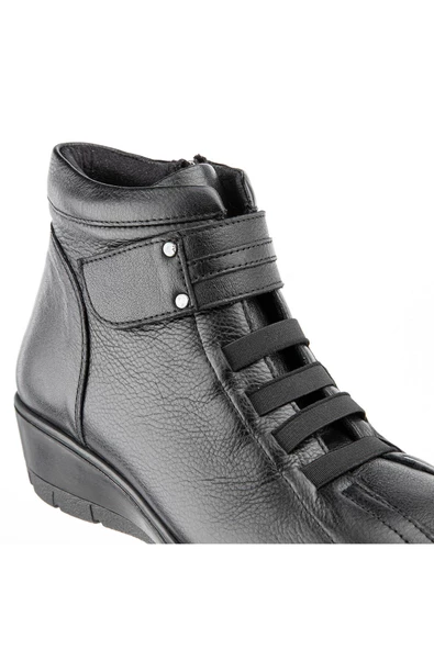 Muya Theon 6 Nokta Anatomik Taban Topuk Dikeni Hakiki Deri Kadın Bot - 5