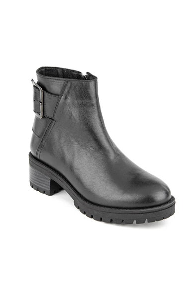 Muya Ostuni 6 Nokta Anatomik Taban Topuk Dikeni Hakiki Deri Kadın Bot - 2