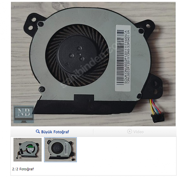 Asus E502M, E502MA, E502N, E502NA, E502S, E502SA Fan Soğutucu - Resim 2