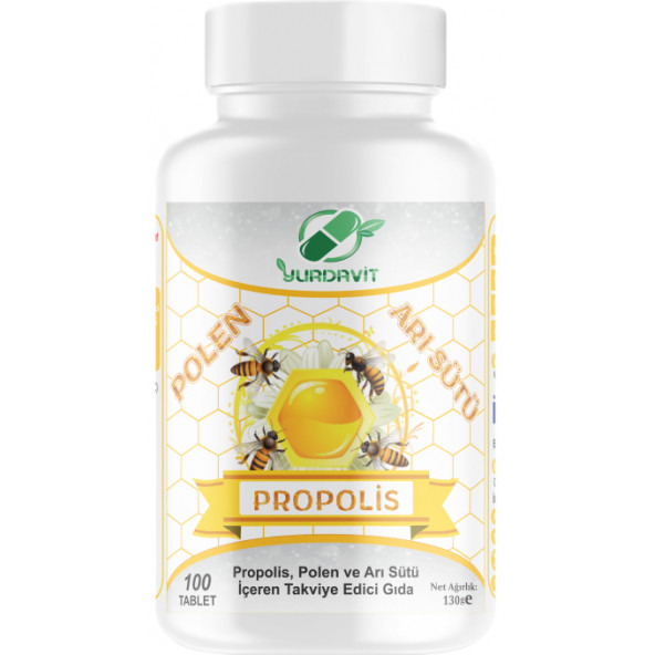 Yurdavit Propolis Polen Arı Sütü 575 Mg 3x100 Tablet - 2