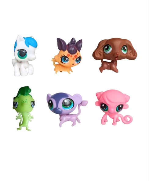 Littlest Pets Shop Minişler 6 Lı Oyuncak Miniş Ailesi 4.Model - 2
