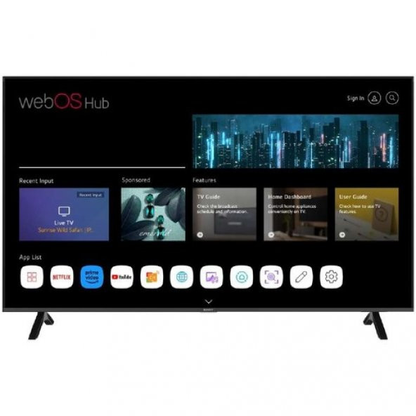 Sunny SN55FMN252 4K Ultra HD 55" 140 Ekran Uydu Alıcılı webOS Smart LED TV