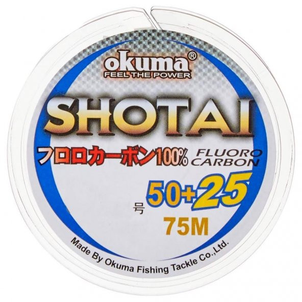 Okuma Shotai 100 Fluorocarbon Olta Misinası 75m 0,370mm