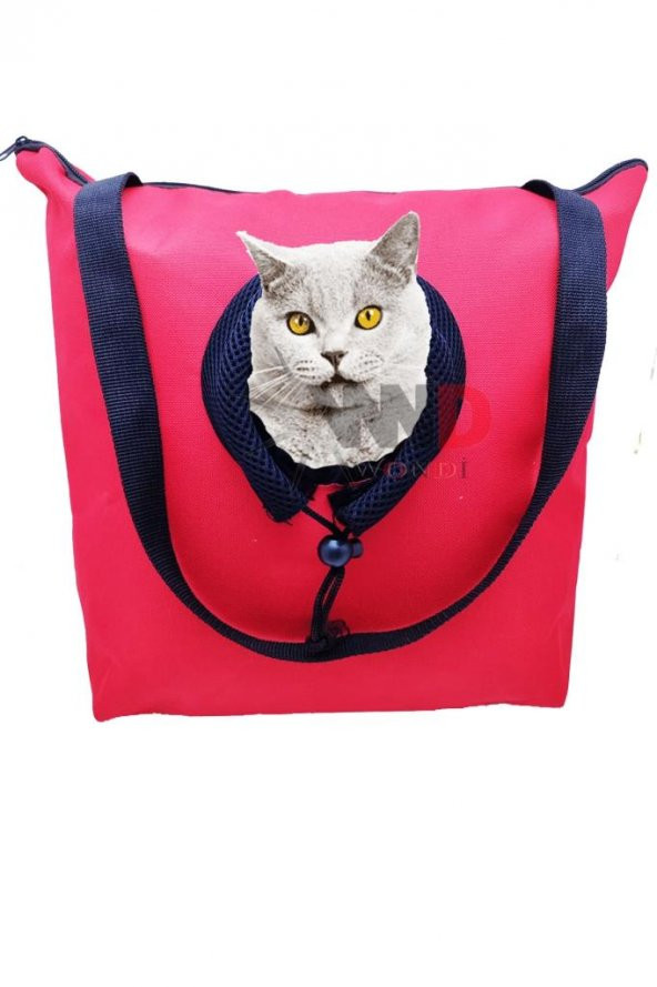 Kedi Ve Köpek Omuz Çantası Kırmızı