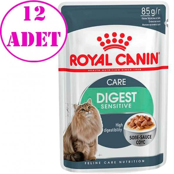 Royal Canin Digest Sensitive Kedi Yaş Mama 85 gr 12 Ad
