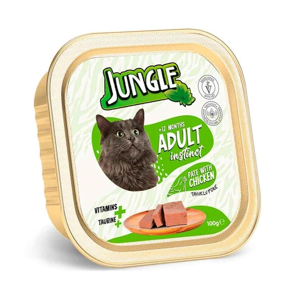 Jungle Kedi Yaş Mama Tavuklu Ezme 100 Gr ürün görseli