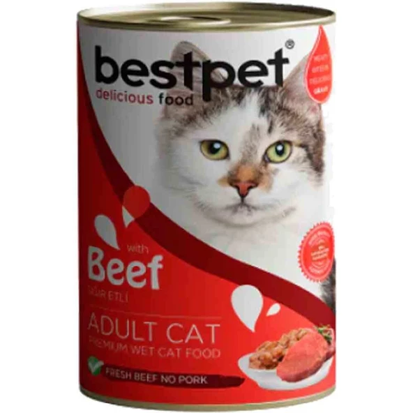 BestPet Kedi Konservesi Sığır Etli Jöle 400gr