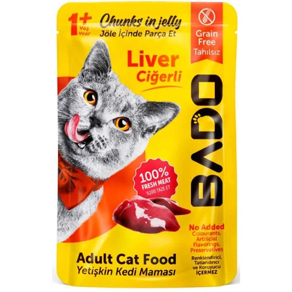 Bado Ciğerli Kedi Yaş Maması 85 Gr