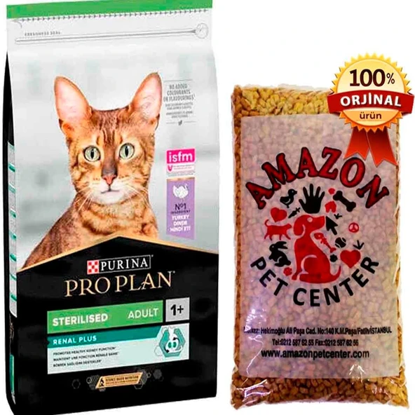 Proplan Sterilised Hindili Kedi Maması Açık 1 Kg ürün görseli 1