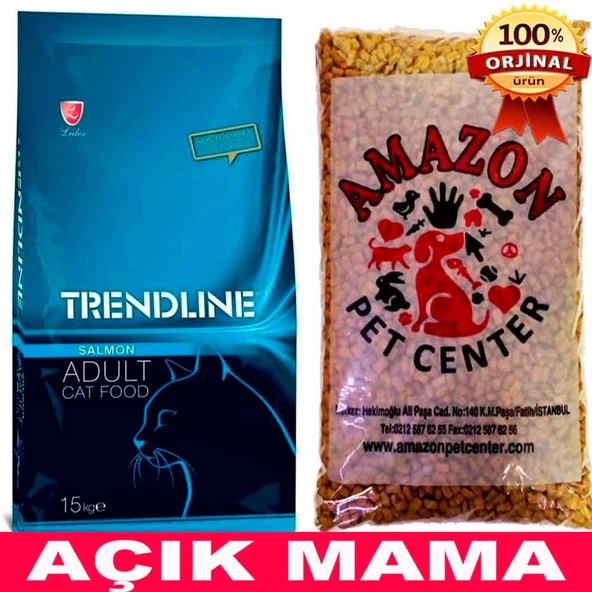 Trendline Somonlu Kedi Maması Açık 1 Kg