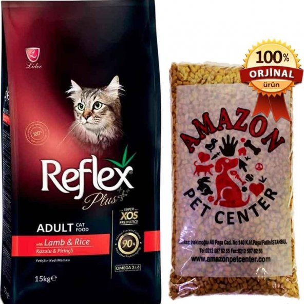 Reflex Plus Kuzulu Kedi Maması Açık 1 Kg
