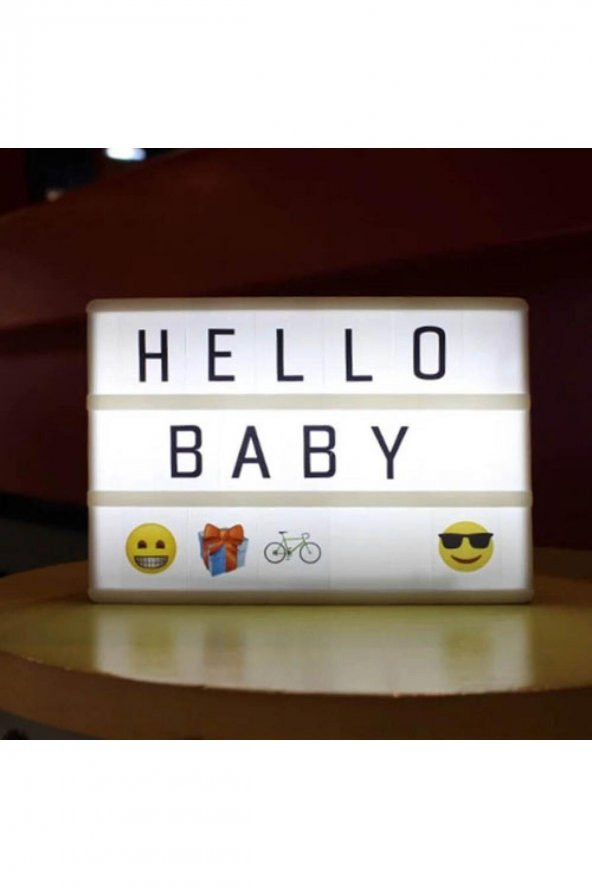 A6 Lightbox Led Işıklı Yazı Panosu Dekoratif Hediyelik - 1