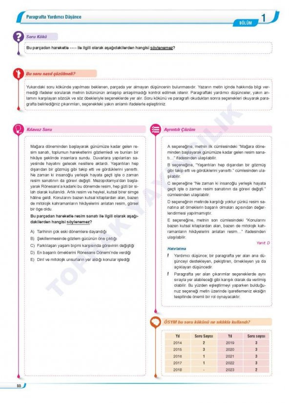Toprak 2024 Paragraf Soru Bankası - Resim 4
