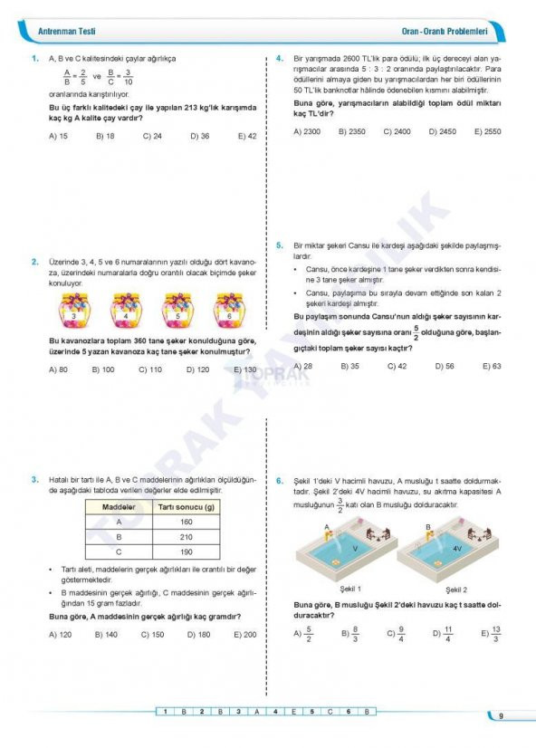 Toprak 2024 Problemler Soru Bankası - 3